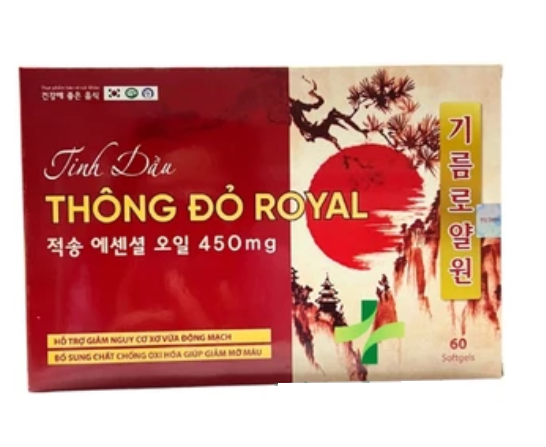 Tinh dầu thông đỏ Royal (Giảm mỡ máu, cải thiện sức khỏe tim mạch)